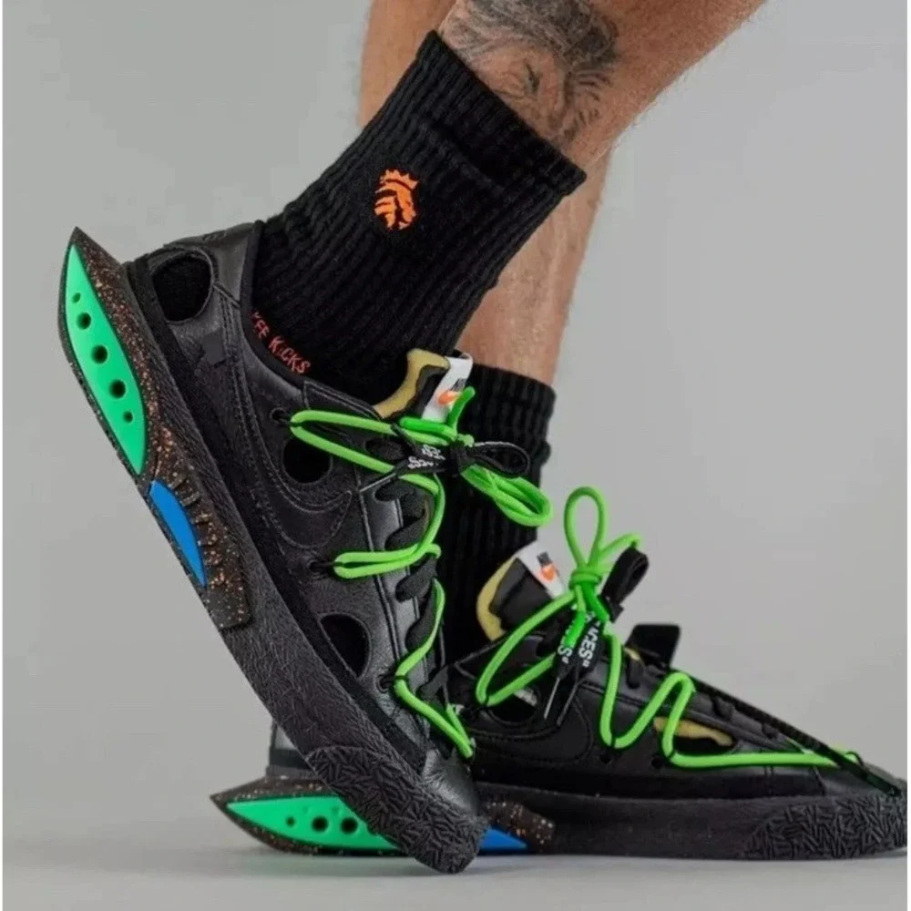 Off-White x Nike Blazer Low Black-Brand Size 8.5